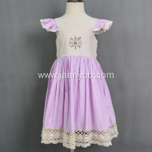 Embroidered High quality Girls Boutique smocked dress